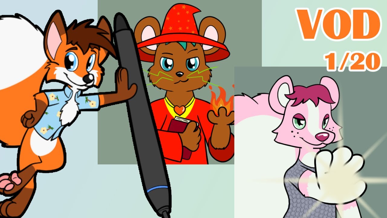 1/20/26 More Game Asset Doodles #funny #furry #vtuber