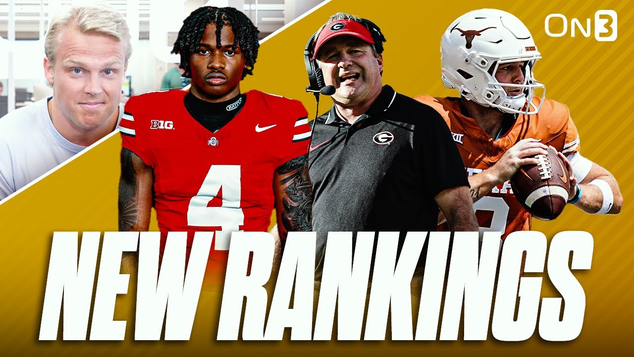 NEW College Football Rankings! | REACTING To AP Poll | Georgia, Ohio State, Texas, Miami