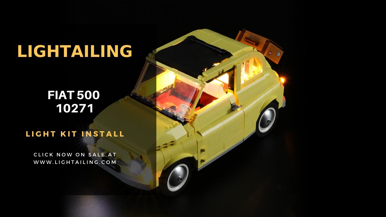 Lightailing Light kit Install in the Lego Creator Series Fiat 500 10271