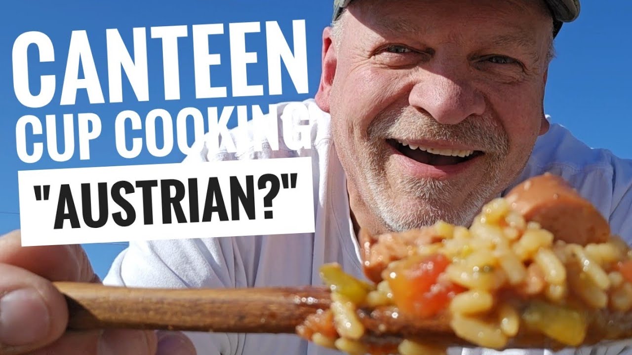 Canteen Cup Cooking. Vienna Hash. Making lunch in a truckstop parking lot.      712    