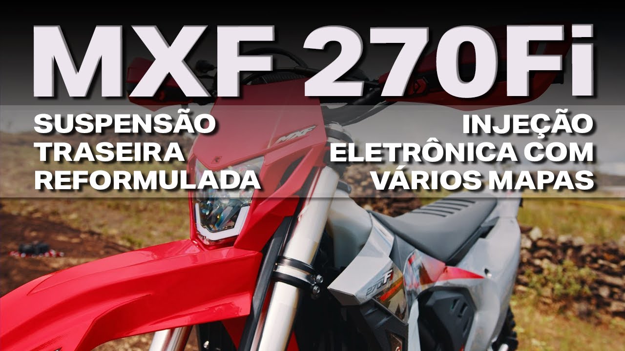 MXF 270Fi - A EVOLUÇÃO DA SUSPENSÃO e INJEÇÃO COM VÁRIOS MAPAS #mxf