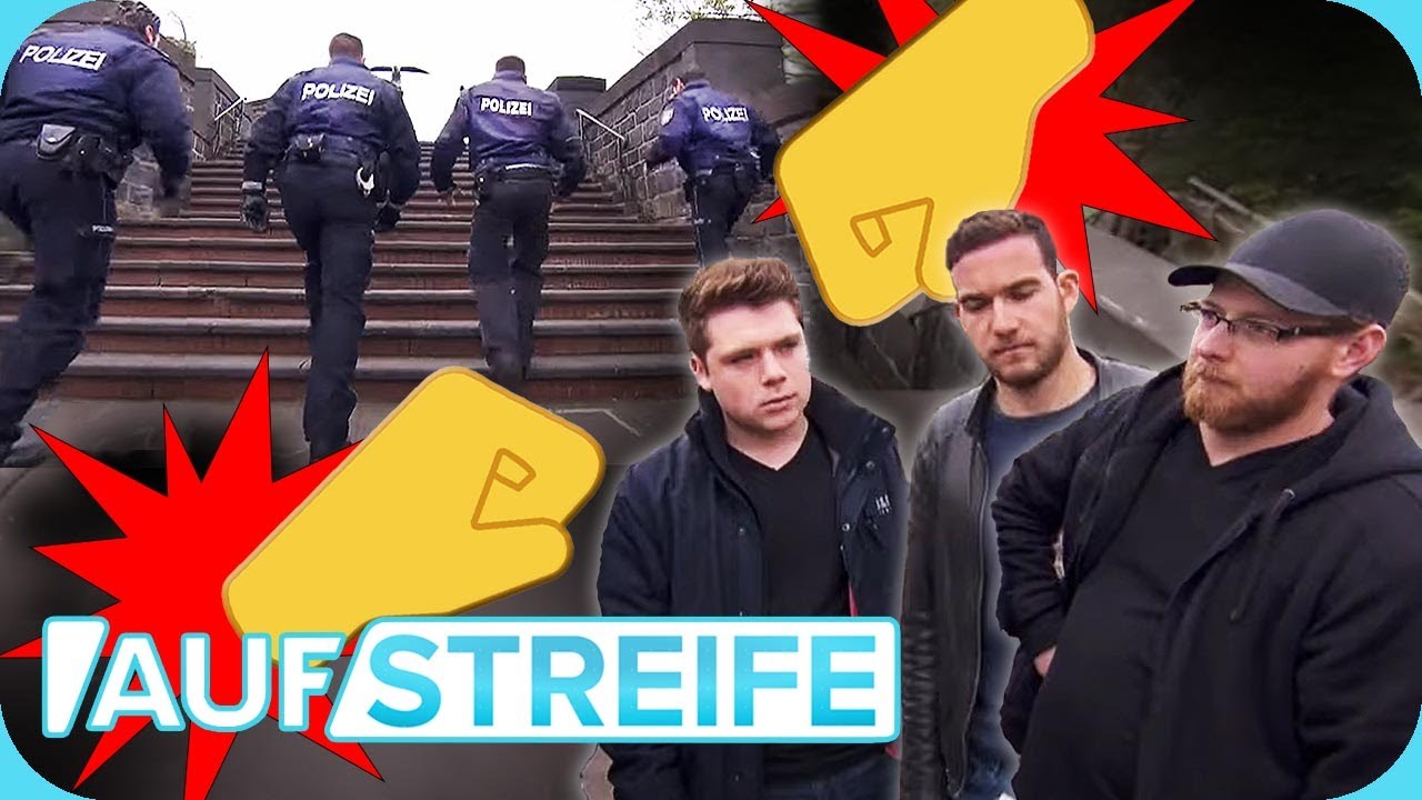 Zusammen im Einsatz: 4 bewaffnete Polizisten VS. 1 aggressive Jungs-Gang 🤜🏻 🤛🏻 | Auf Streife | SAT.1