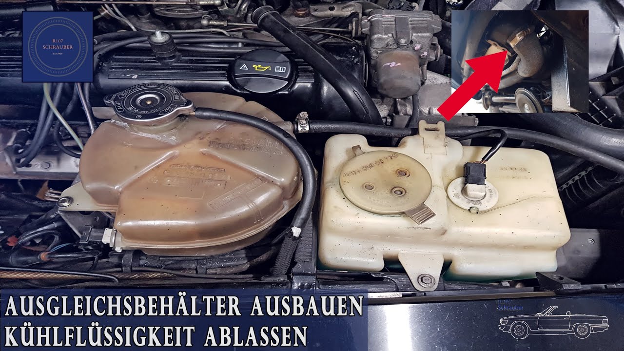 Wassertanks Ausgleichsbehälter im Motorraum ausbauen-Wischwassertank Kühlflüssigkeitsvorratsbehälter