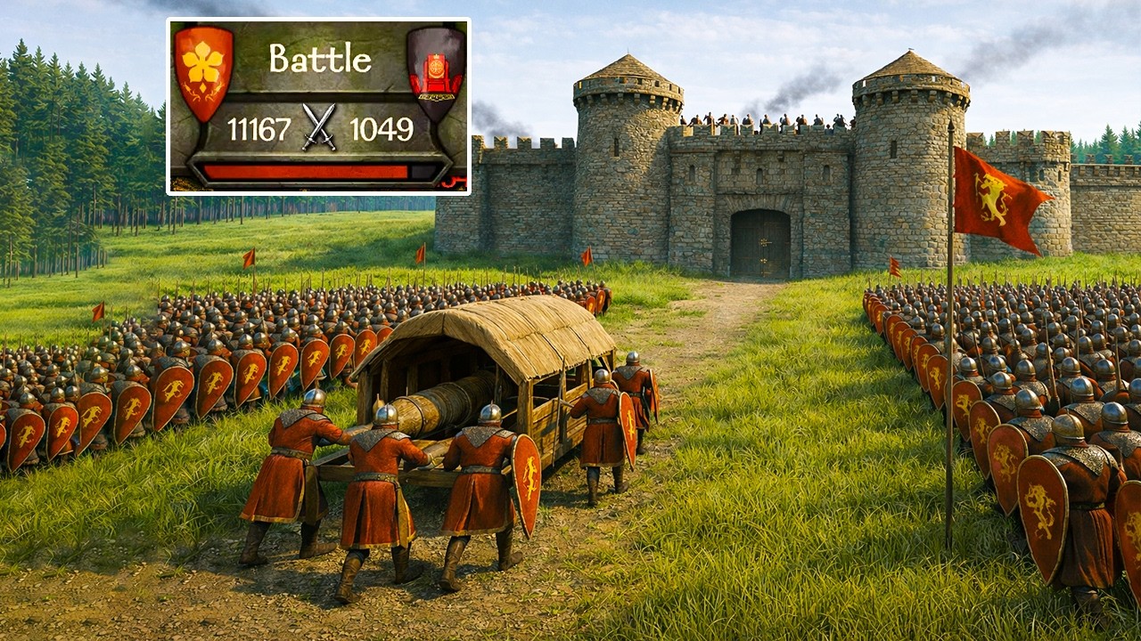11000 Vlandian Troops Vs 1000 Elite Warrior | Epic Bannerlord Siege Ever || Mount & Blade 2