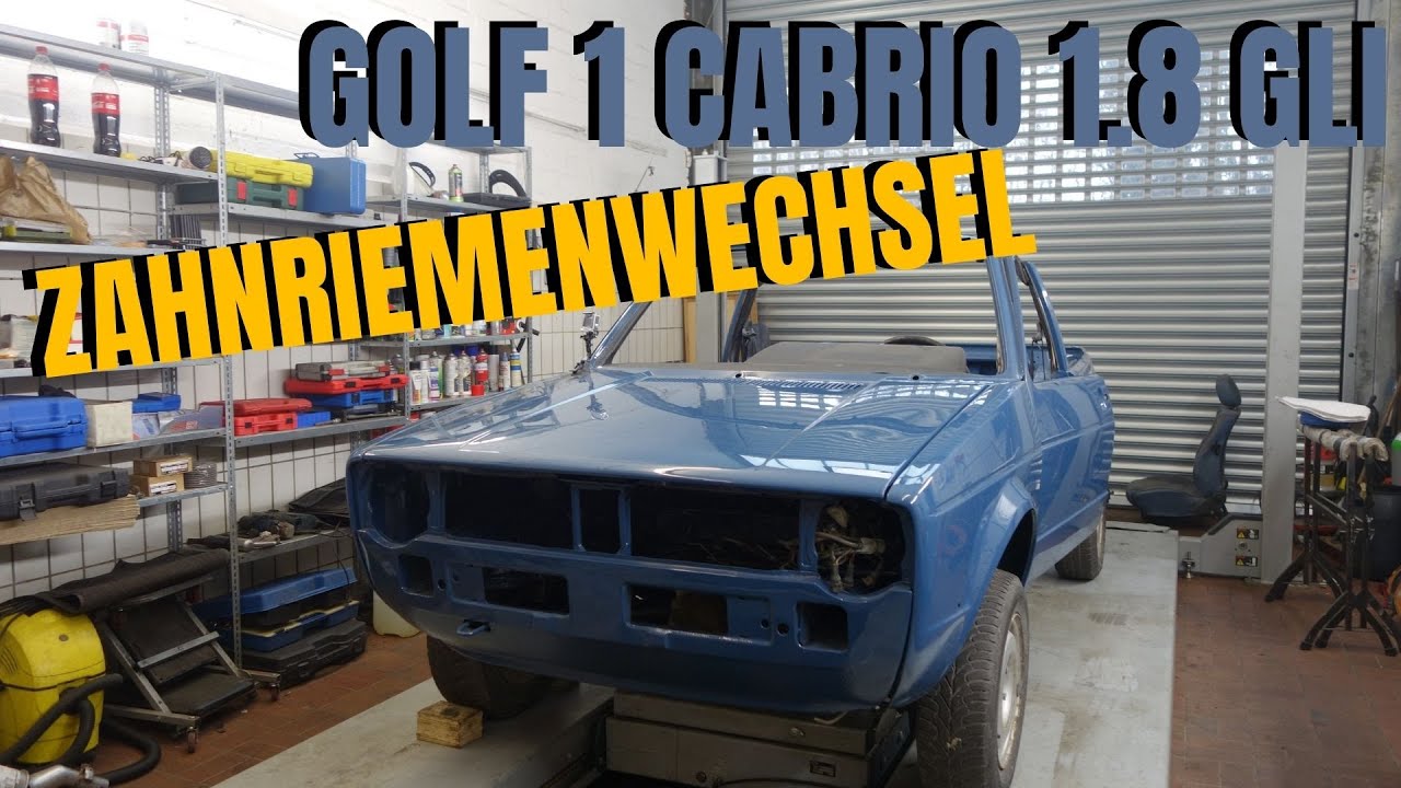 Neuer Zahnriemen für den 1.8 GLI | VW Golf 1 Cabrio 1.8 GLI Projekt