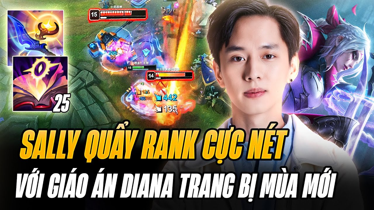 Sally Và Giáo Án Diana Mùa Mới Với Trang Bị Bình Minh & Hoàng Hôn Gánh Team Cực Ác Với 25 Sách Mejai