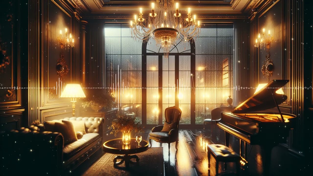 Cozy Rainy Day Piano | Relaxing Piano Music & Rain Sounds for Sleep and Study