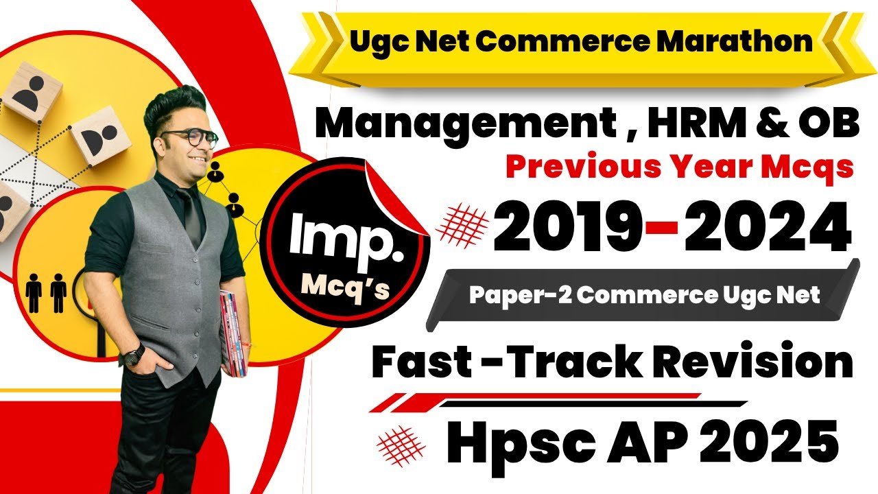 Complete Business Management HRM & OB Previous Year Ugc Net Mcqs || Business Management Ugc Net