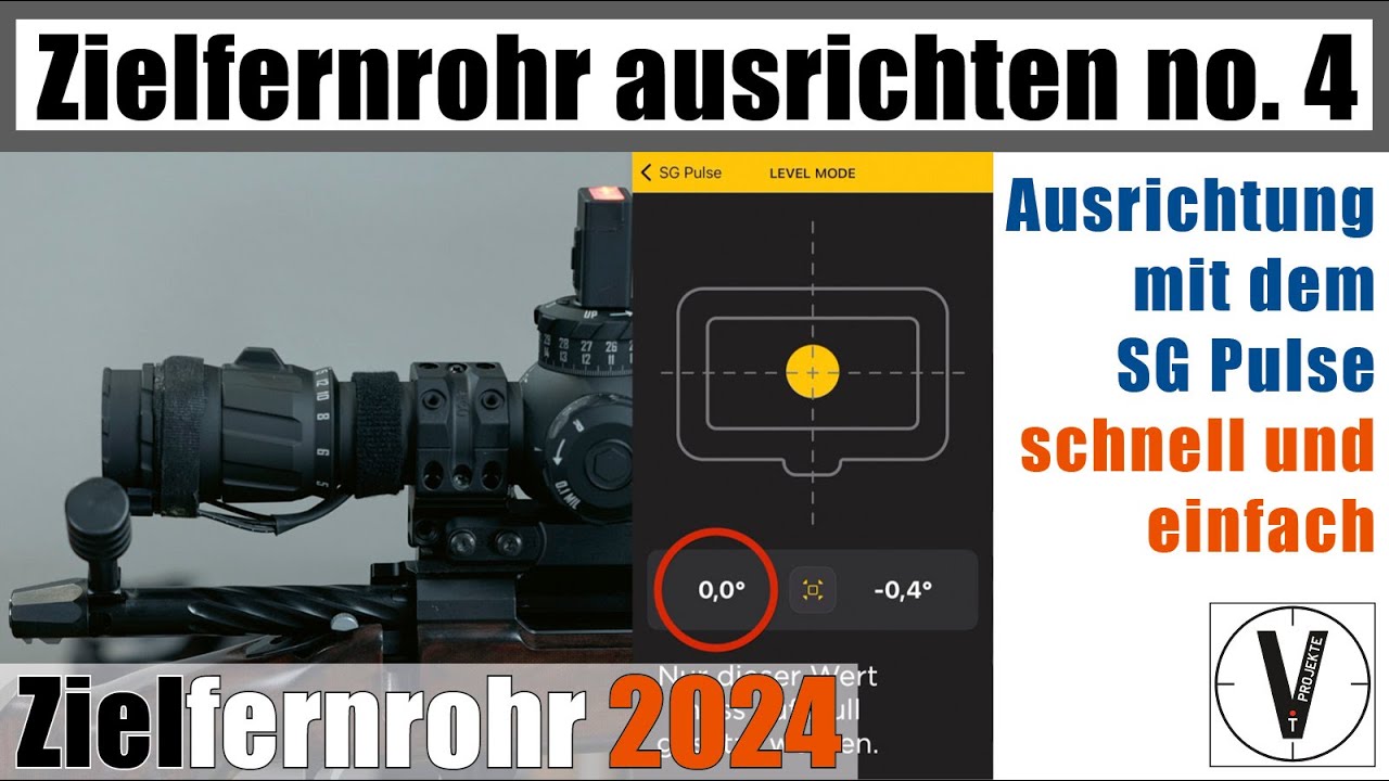 Zielfernrohr ausrichten &bull; Genaue und schnelle Methode mit SG Pulse oder elektronischer Waage