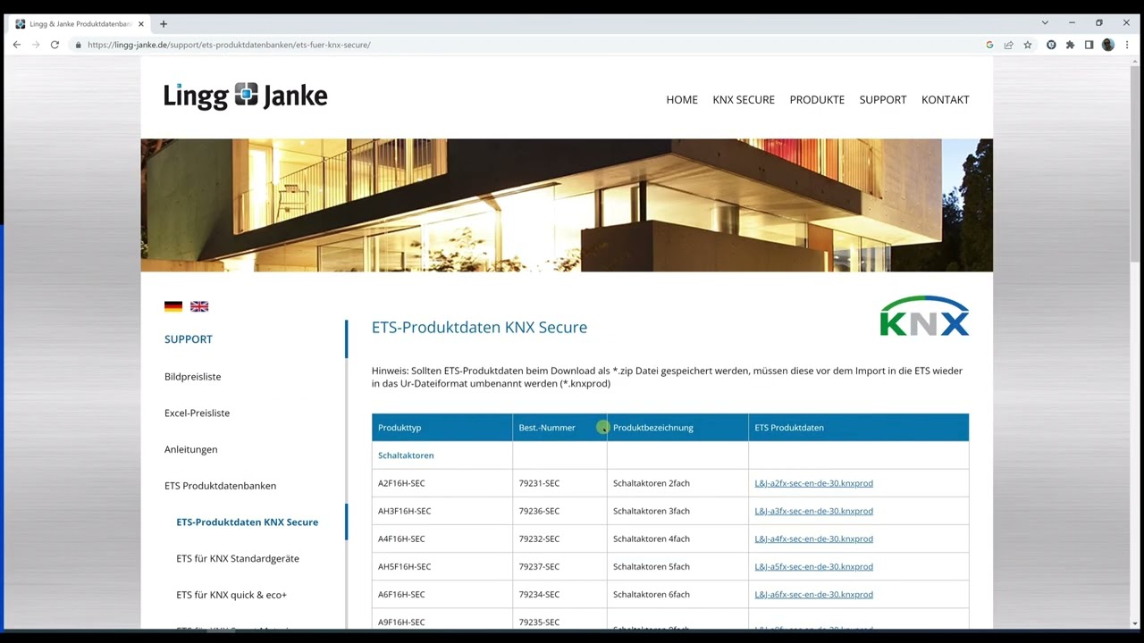 Lingg und Janke Tasterschnittstelle mit Programmierschloss (TS4FL-2-PS-SEC)