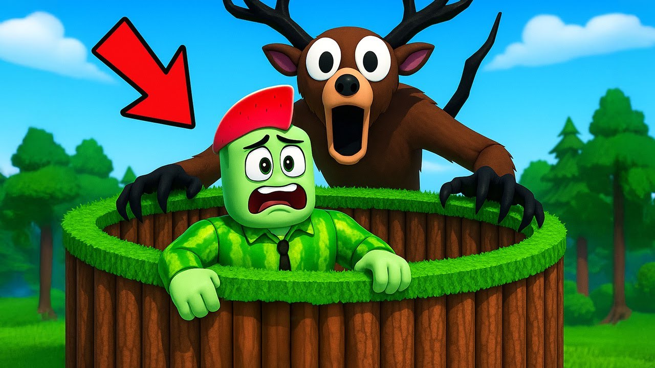 Job Bouwt Camouflage Basis In 99 Nachten In Het Bos... In Roblox!