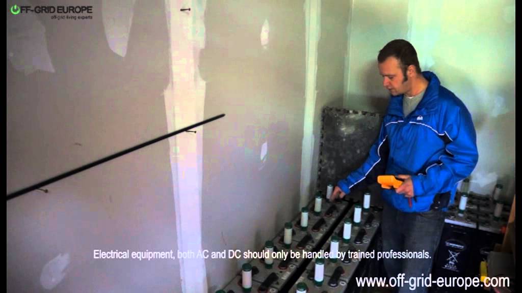 hoppecke battery bank overview 65kw @ c100 48v