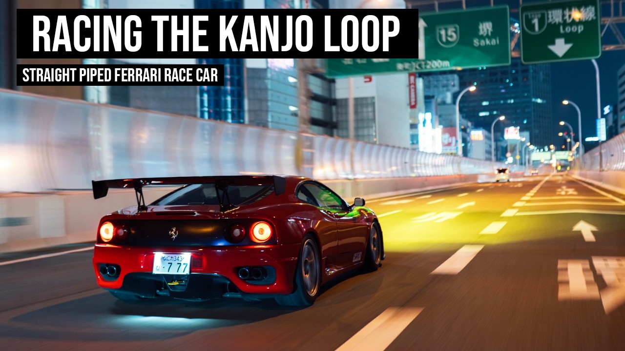 Racing The Kanjo Loop In A Straight Piped Ferrari 360 Race Car!