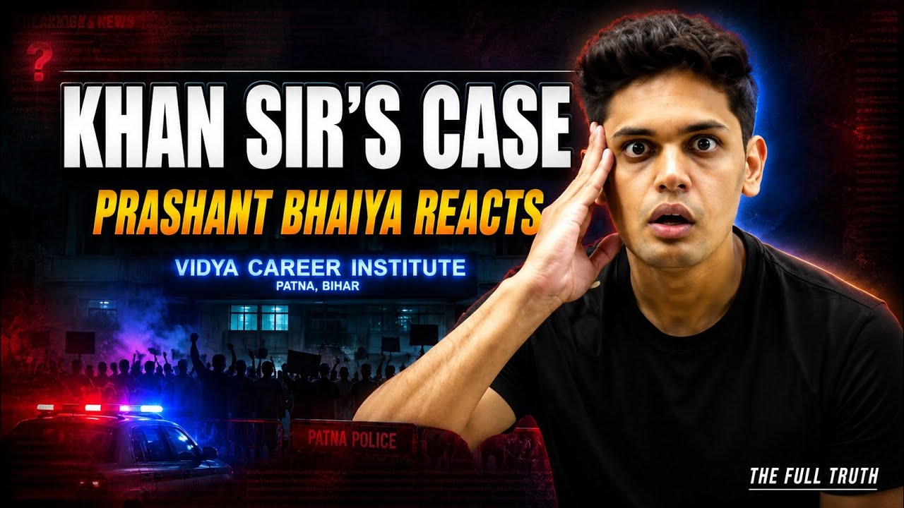 Prashant Bhaiya Reaction on Khan Sir Case 😱 | Prashant Kirad on Khan Sir Controversy