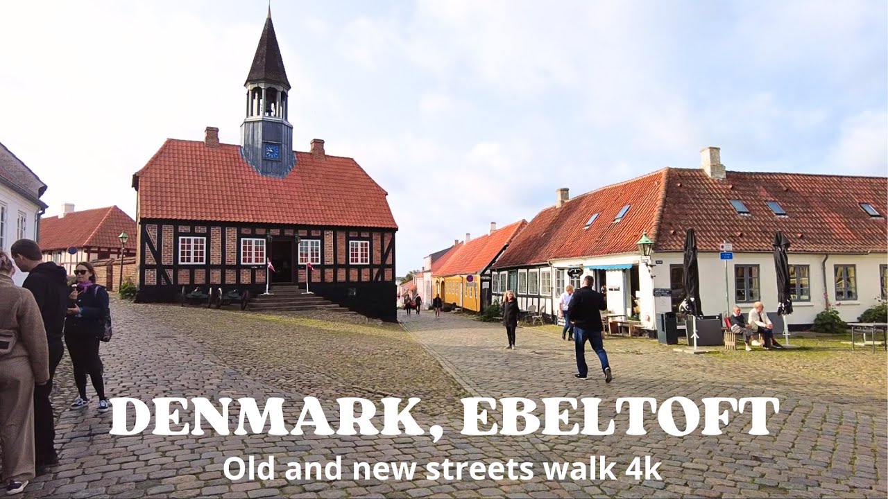 City Walk In Ebeltoft, DENMARK - One Of The Oldest And Most Beautiful Cities In Denmark, Scandinavia