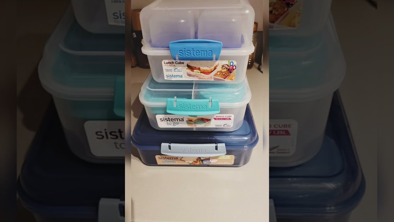 The Best Sistema Bento Lunch Boxes I use for my kid's school Lunch #lunchbox #sistema