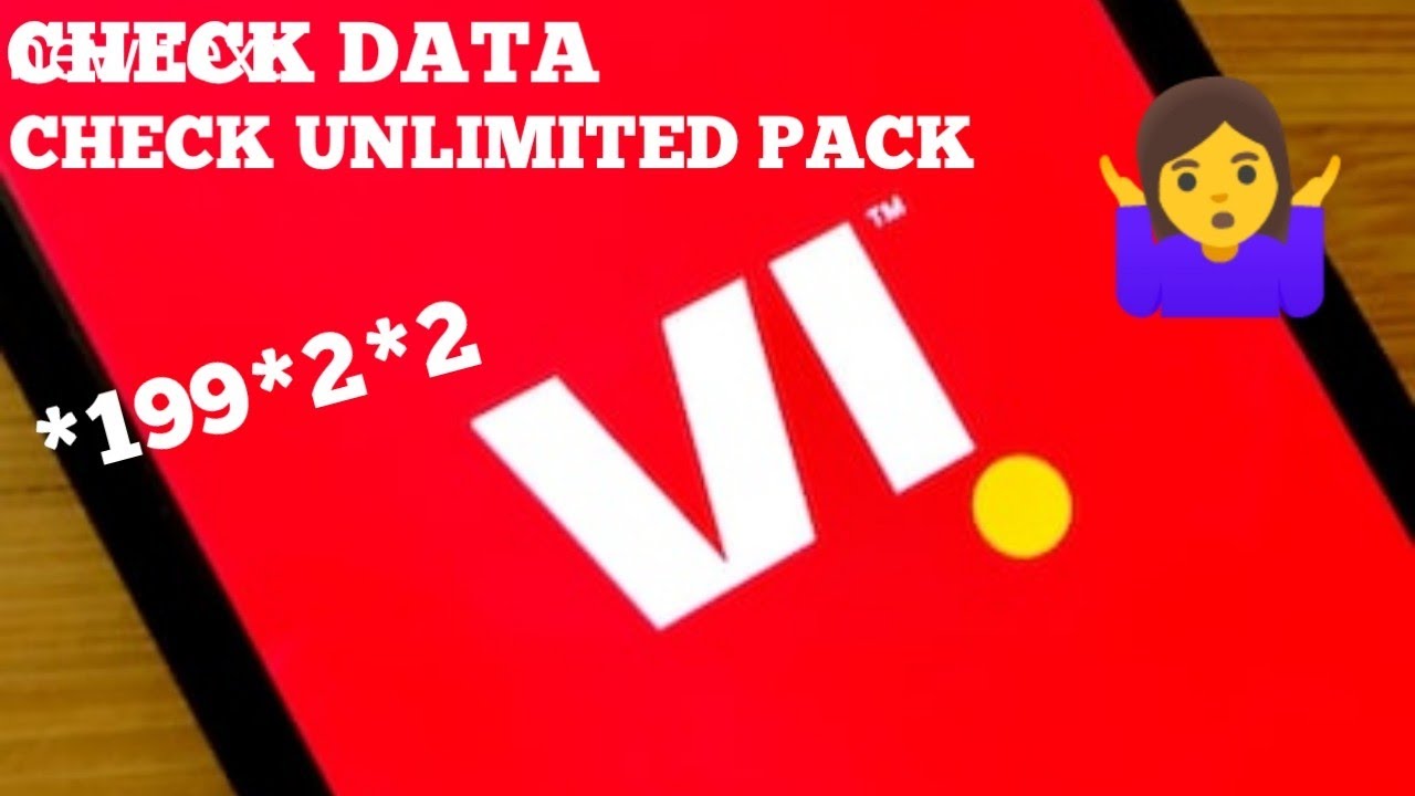 how to check vidafone data - unlimited pack balance #offical 100