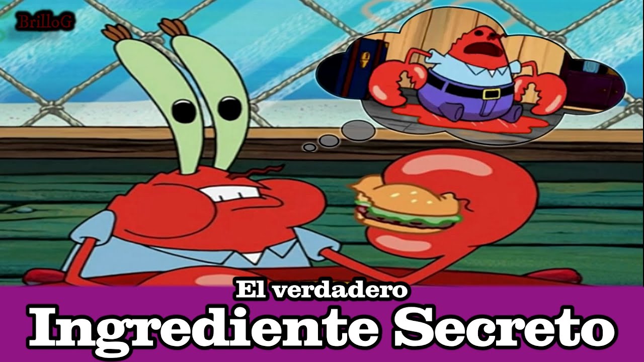 El ingrediente secreto de la cangreburguer NO es carne de cangrejo