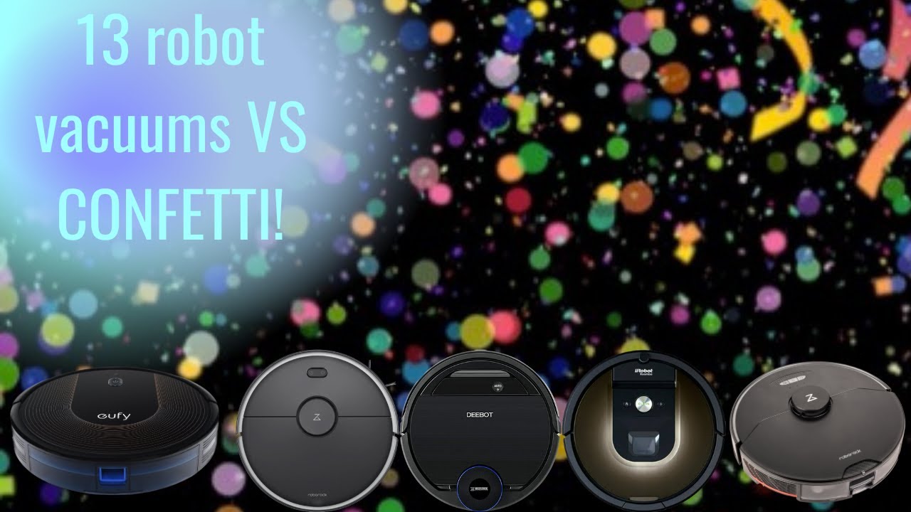 Robot Vacuum Party: 13 Robot Vacuums VS CONFETTI!