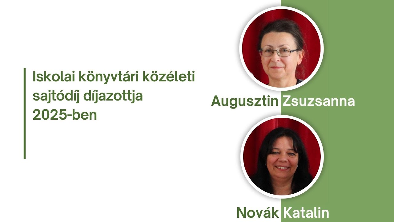 Iskolai könyvtári közéleti sajtódíj díjazottja 2025-ben
