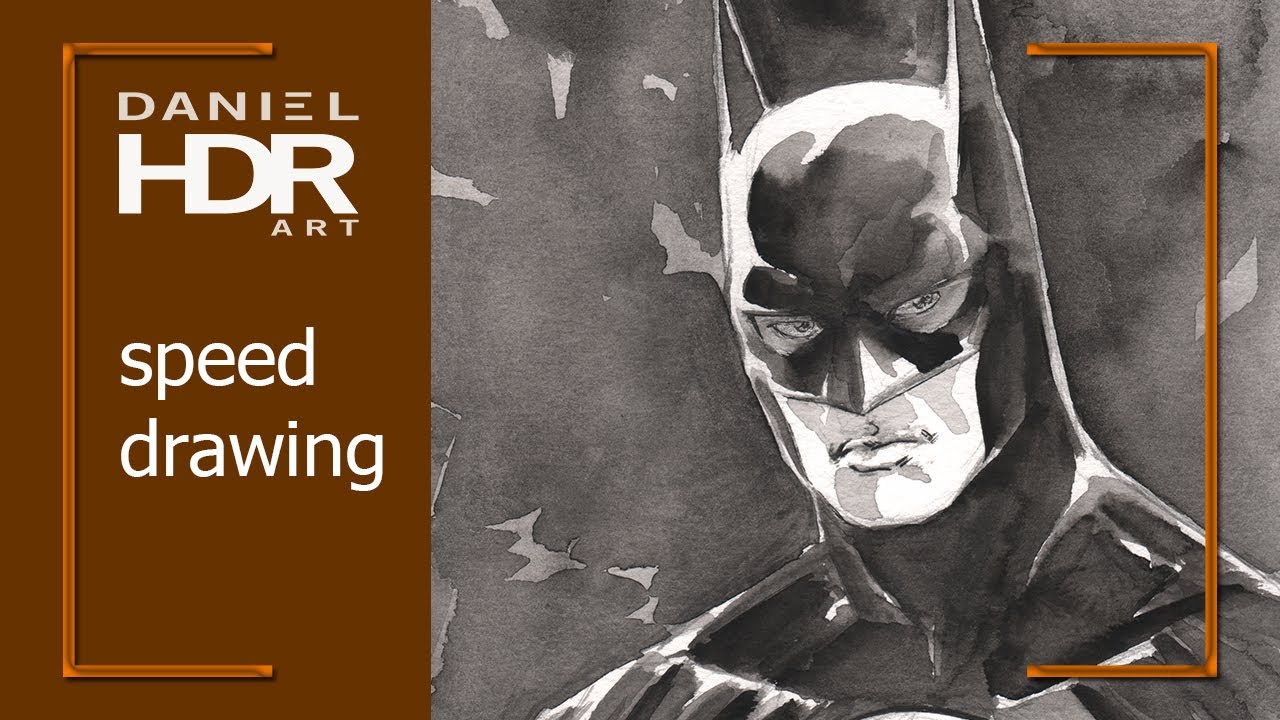 Speed Drawing - Batman 1989 ❖ Daniel HDR Art