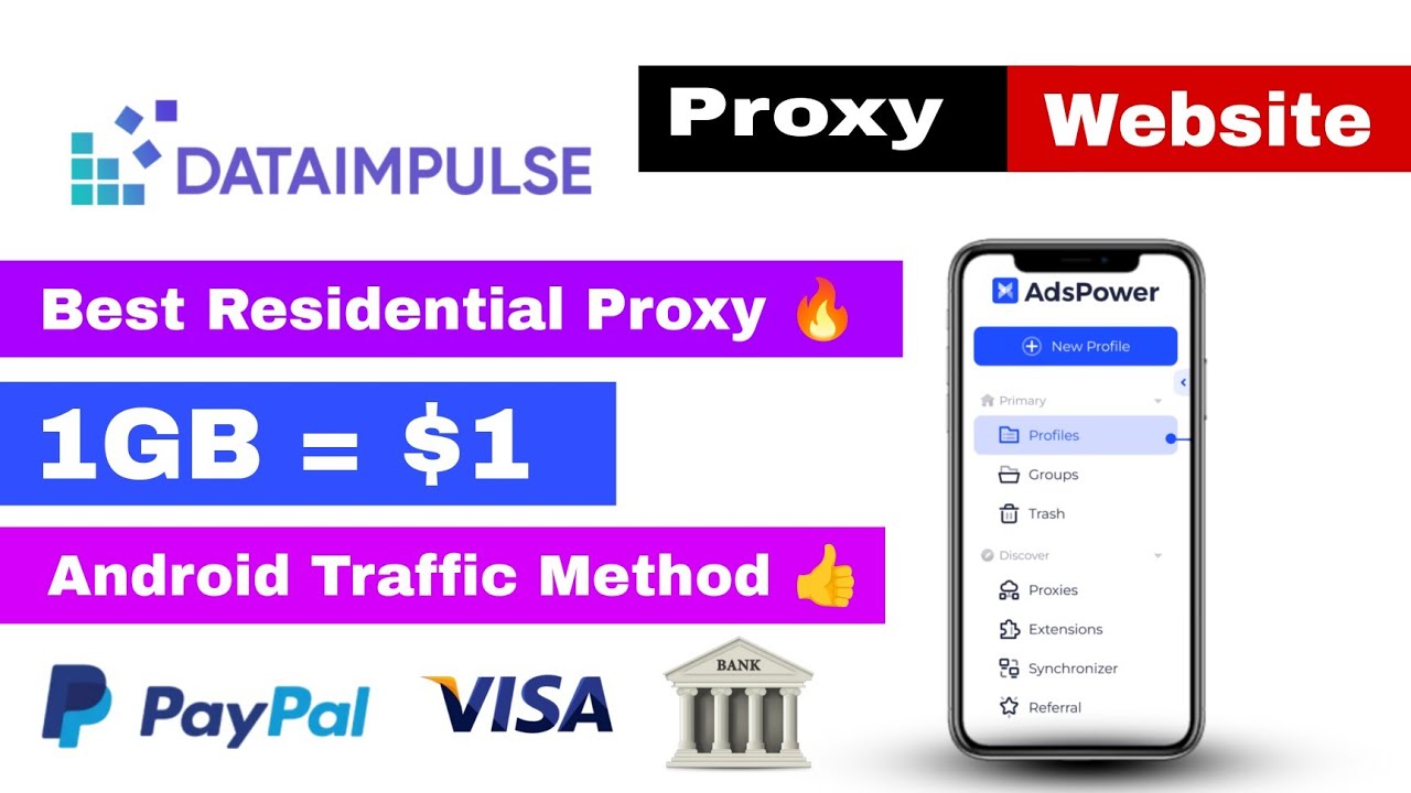Dataimpules.Com || Best Residential Proxy Website In 2025 || Android Traffic Method 👍 || 1GB $1 Only