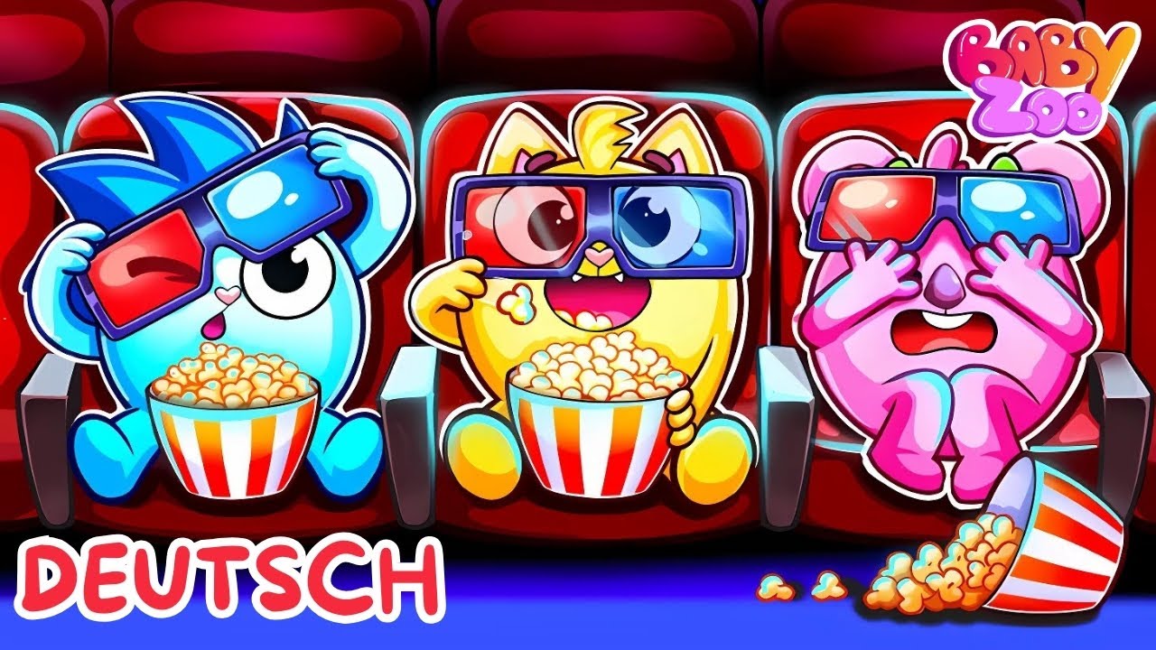 Babys erster Kinobesuch 🍿 Gutes Benehmen | Kinderlieder & Reime von Baby Zoo 🐨🐰🦁