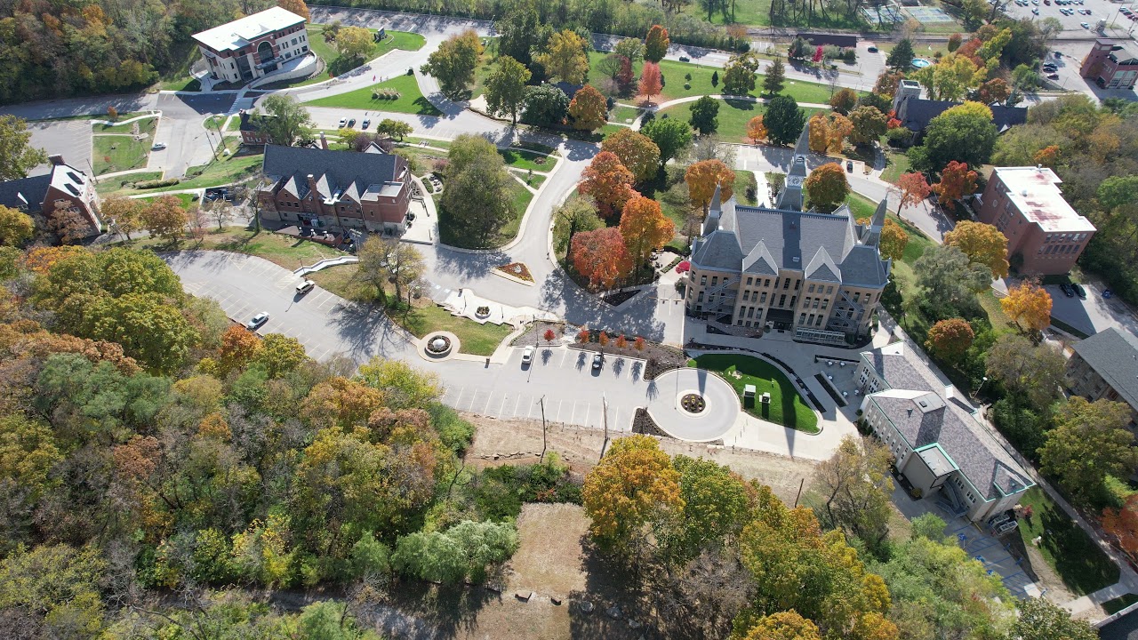 Drone Video of Park University and the City of Parkville Missouri