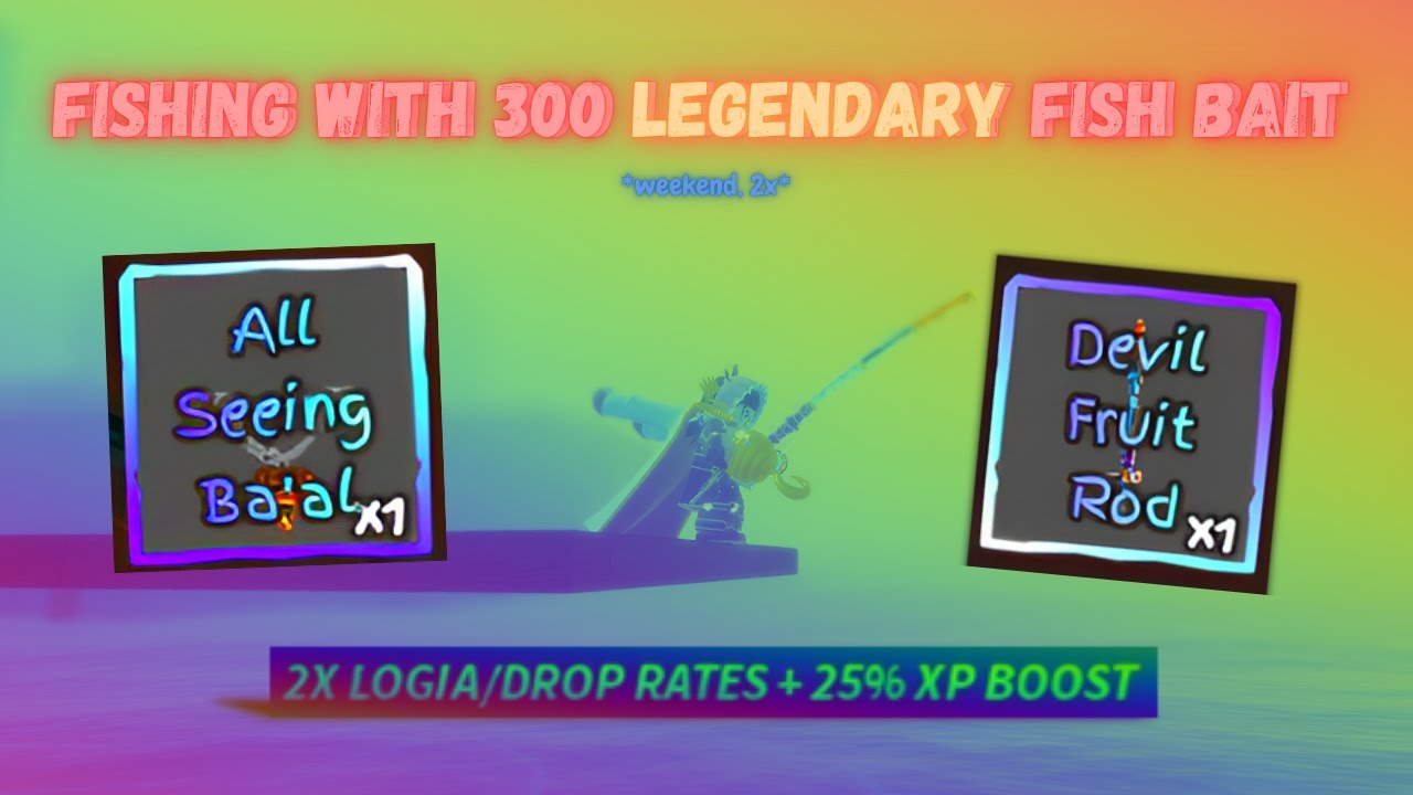 [GPO] Using 300 Legendary Fish Bait with the MYTHICAL DEVIL FRUIT ROD PART 2 *ASE + 2X WEEKEND*