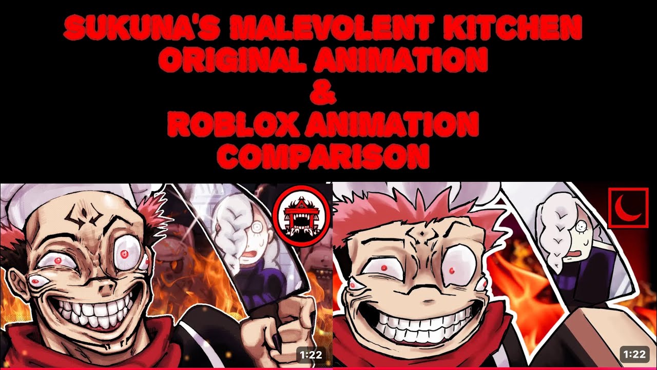 Sukuna&rsquo;s Malevolent Kitchen: Original Animation & Roblox Animation Comparison