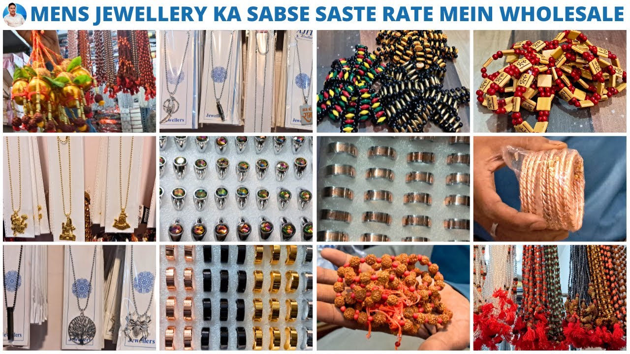 Rudraksh, Men Ring, Chains, Kada, Bracelets, Mala | All Mens Imitation Jewellery Cheapest Wholesaler