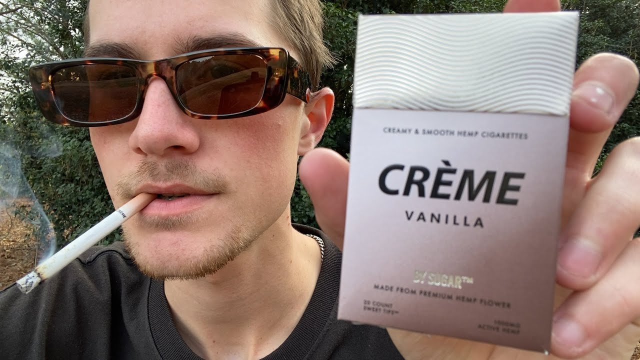 Smoking a Cr&egrave;me Vanilla Hemp Cigarette - Review