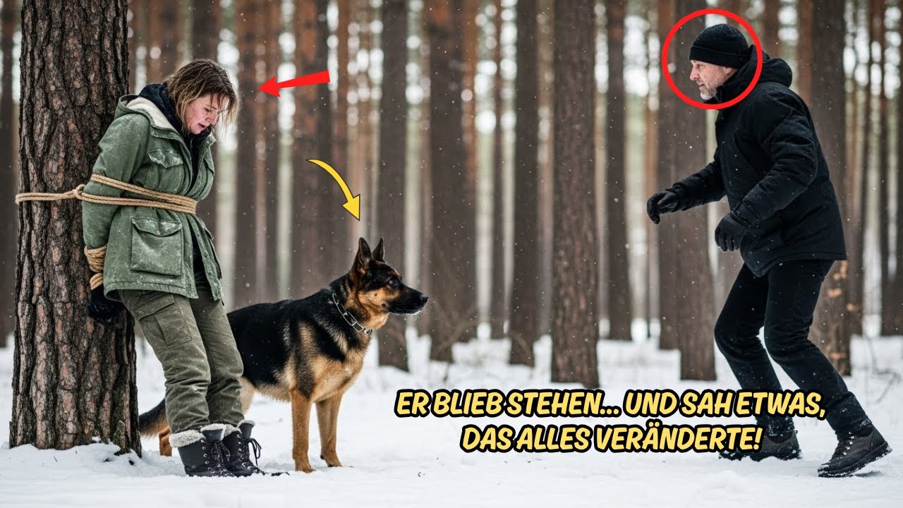 Schäferhund Blieb Im Schnee Stehen – Was Ein Fremder Dann Sah, Veränderte Alles...
