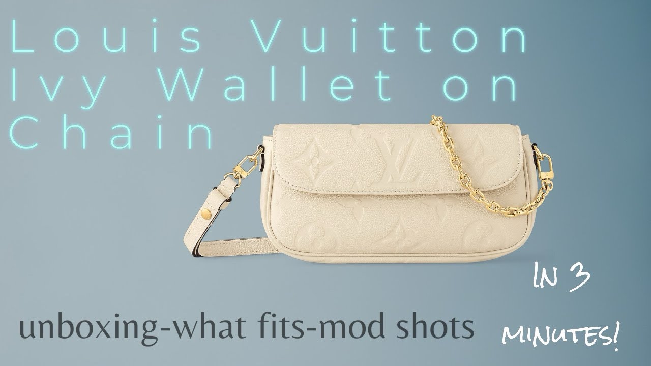 Louis Vuitton Wallet on Chain Ivy - Unbox, Try On, and Pack!