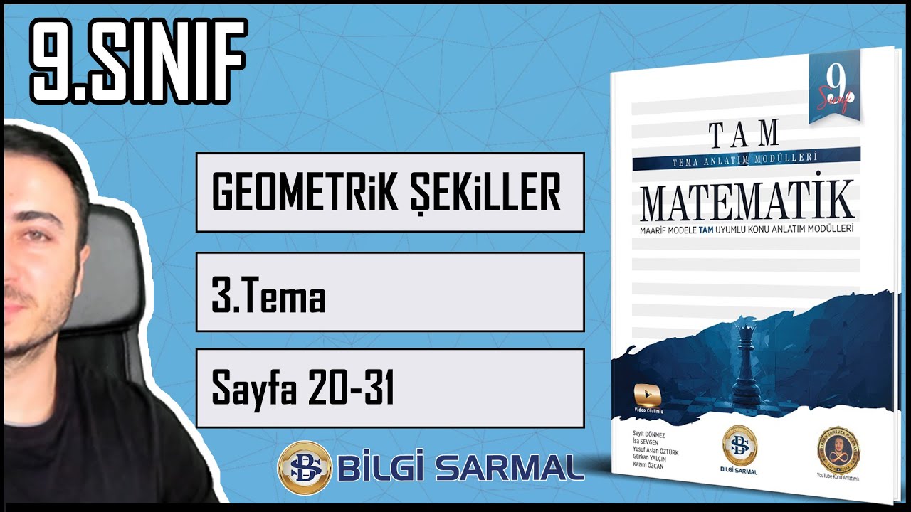 9.Sınıf 3.Tema(23) Geometrik Şekiller / Bilgi Sarmal TAM Çözümleri (Sf20-31)