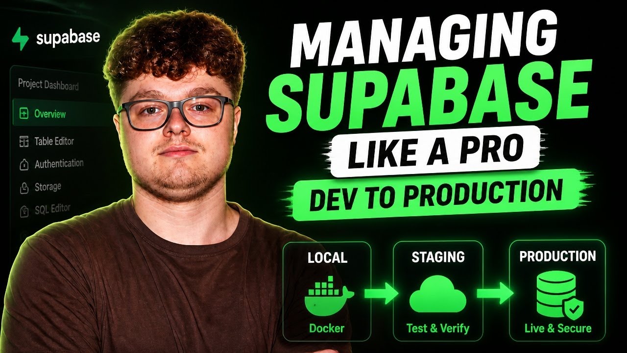 Managing Supabase Like a Pro (Dev to Production)