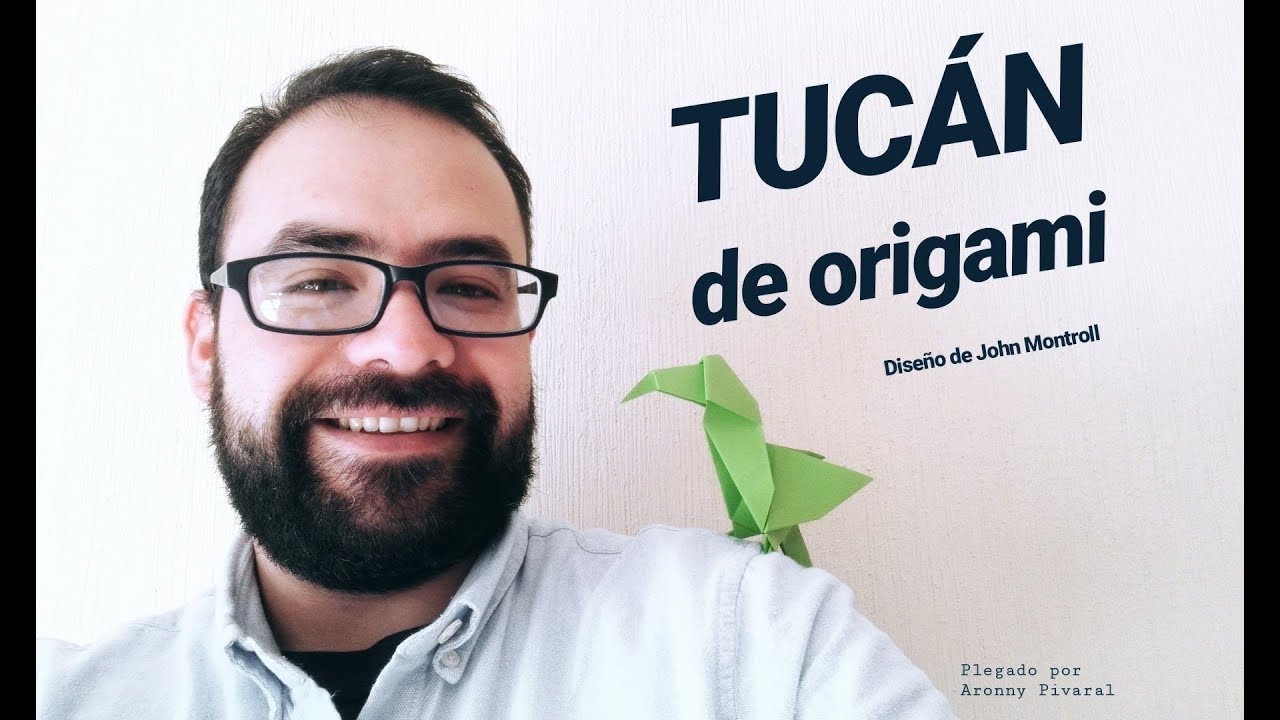 😁 Cómo hacer el Tucán de origami diseñado por John Montroll ▶️ V - 77
