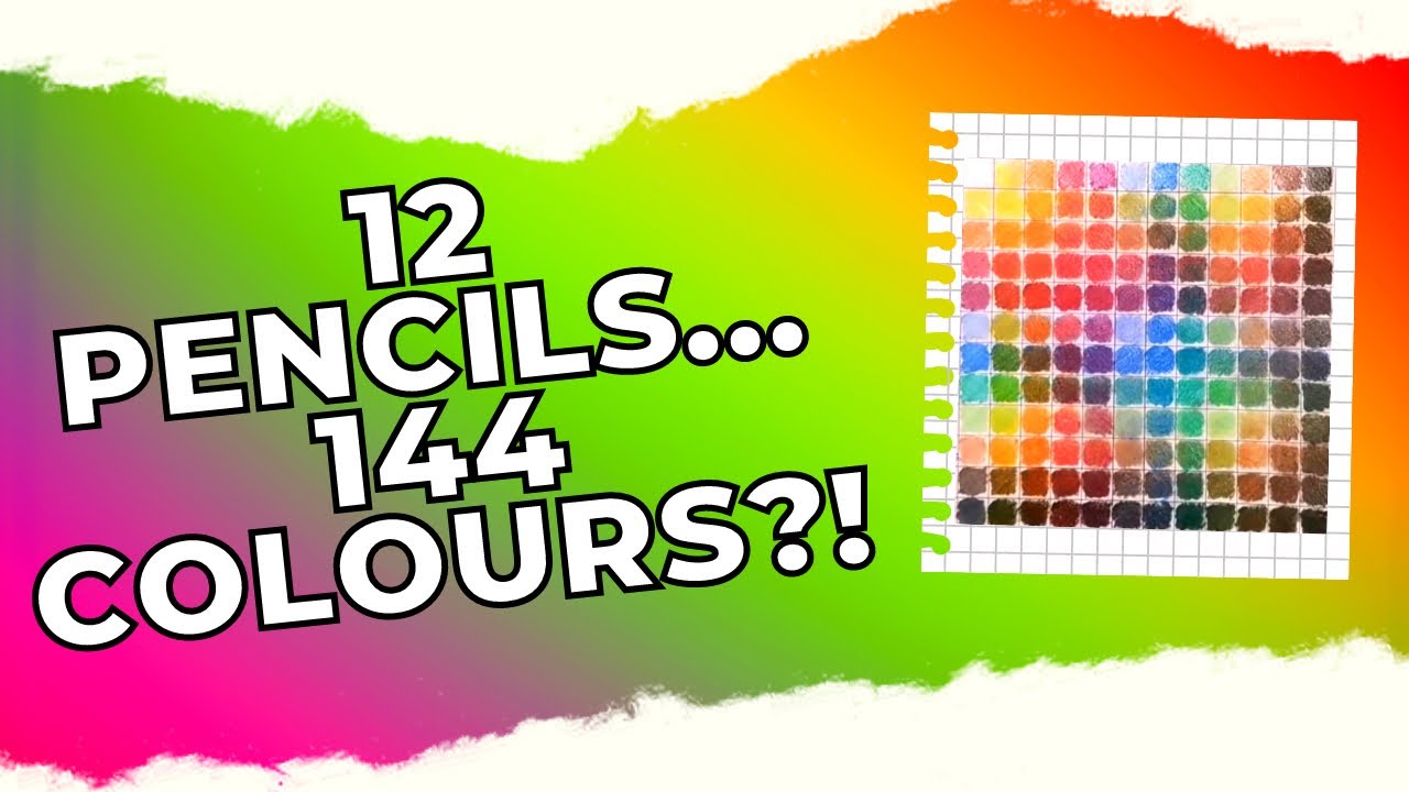 How to Maximize Your Colouring Palette: 12 Pencils, 144 Shades!