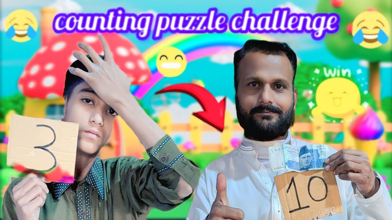 counting puzzle challenge Full masti or maza 😁 My Sweet Family ❤️😀
