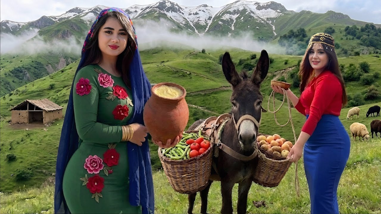 Life in the Forgotten Mountains of Iran | Making Nomadic Butter and Bread