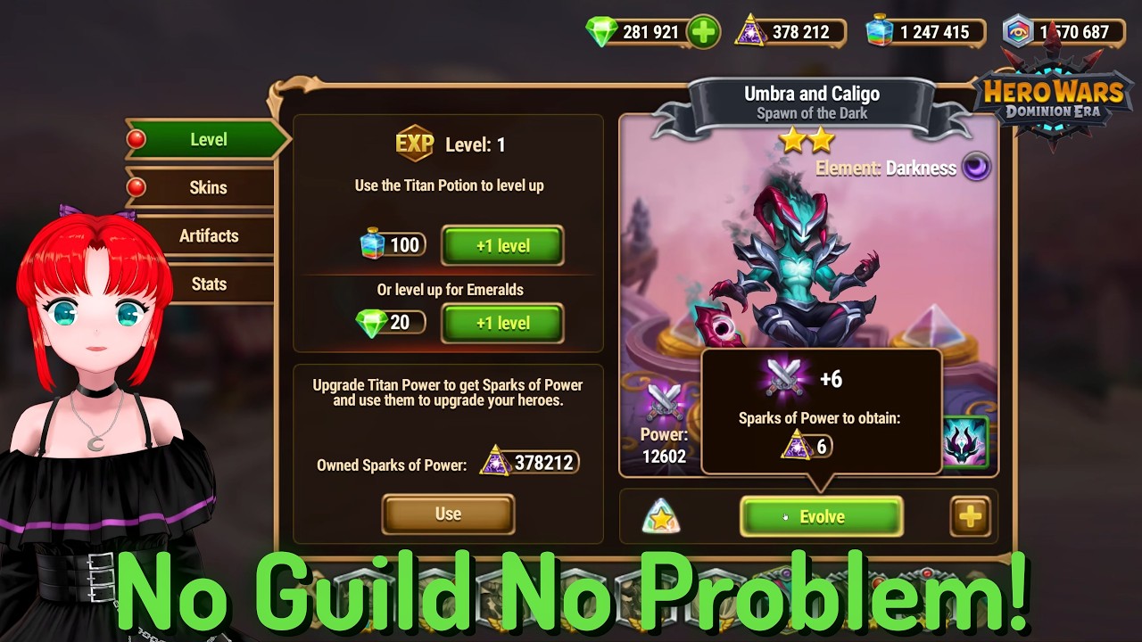 Unguilded Players Can Actually Summon and Evolve the New Titan! &mdash; Hero Wars: Dominion Era