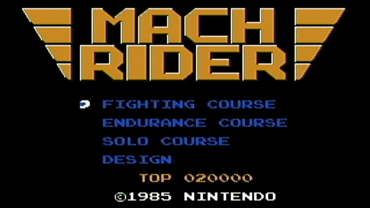 Mach Rider (Nintendo, 1986) - NES Gameplay
