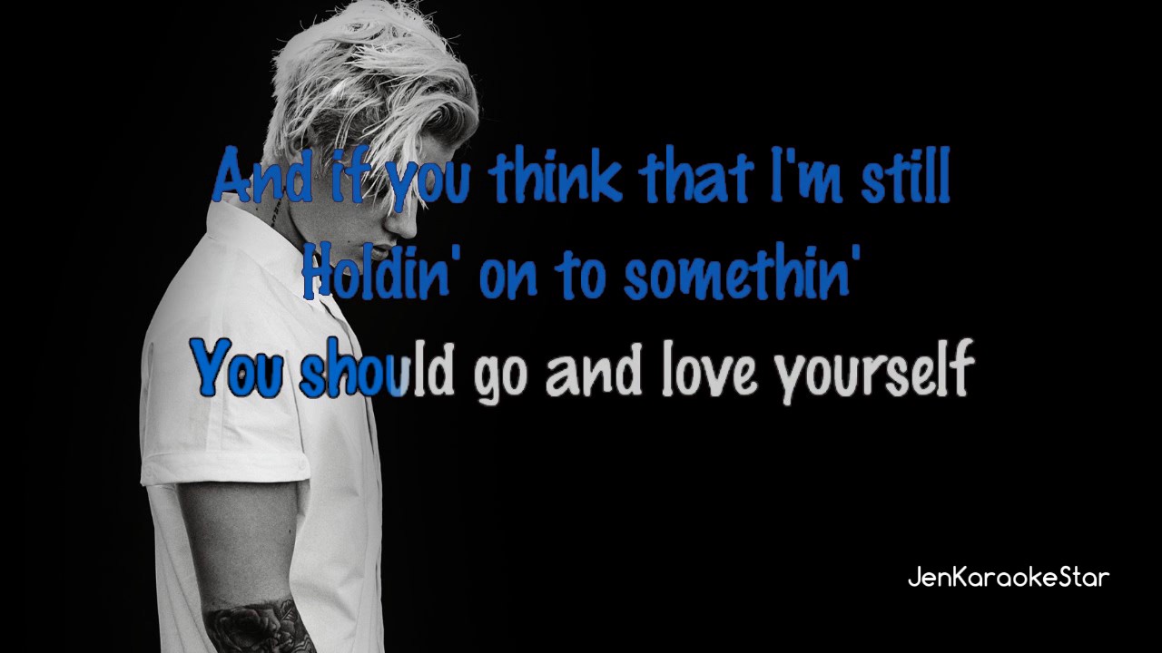 Justin Bieber - Love Yourself [Karaoke/Instrumental]