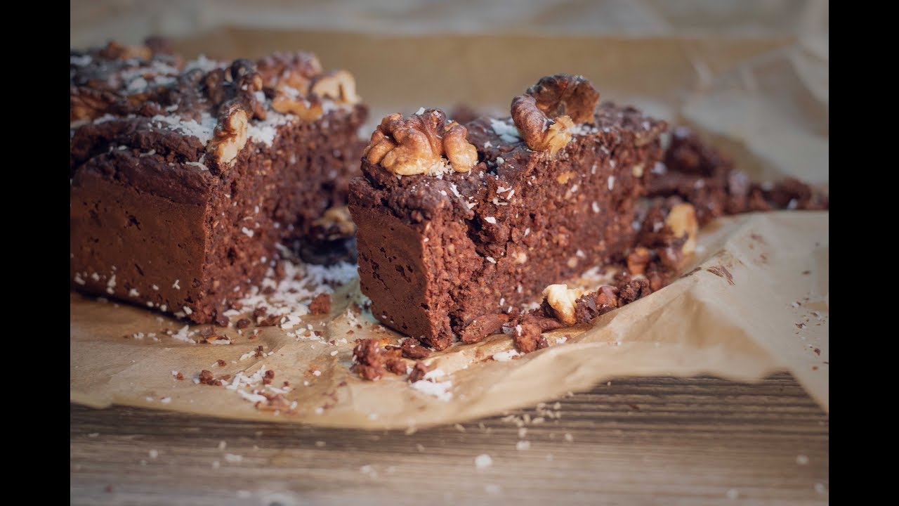 Vegan Protein Brownie - gluten free, smooth and  delicious