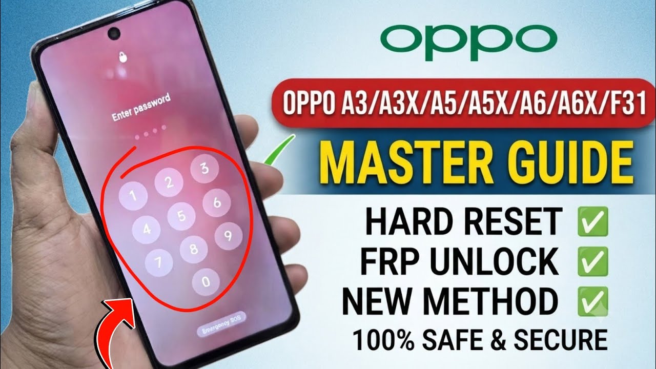 OPPO A3 A3x A5 A5x A6 A6x || Ka Lock Todna Sikhe || All Oppo Unlock || New Method Without PC Tool 
