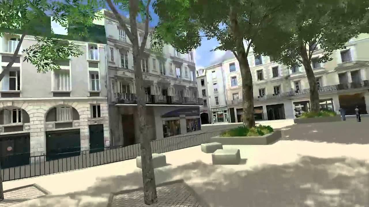 Le centre ville de Poitiers en 3D