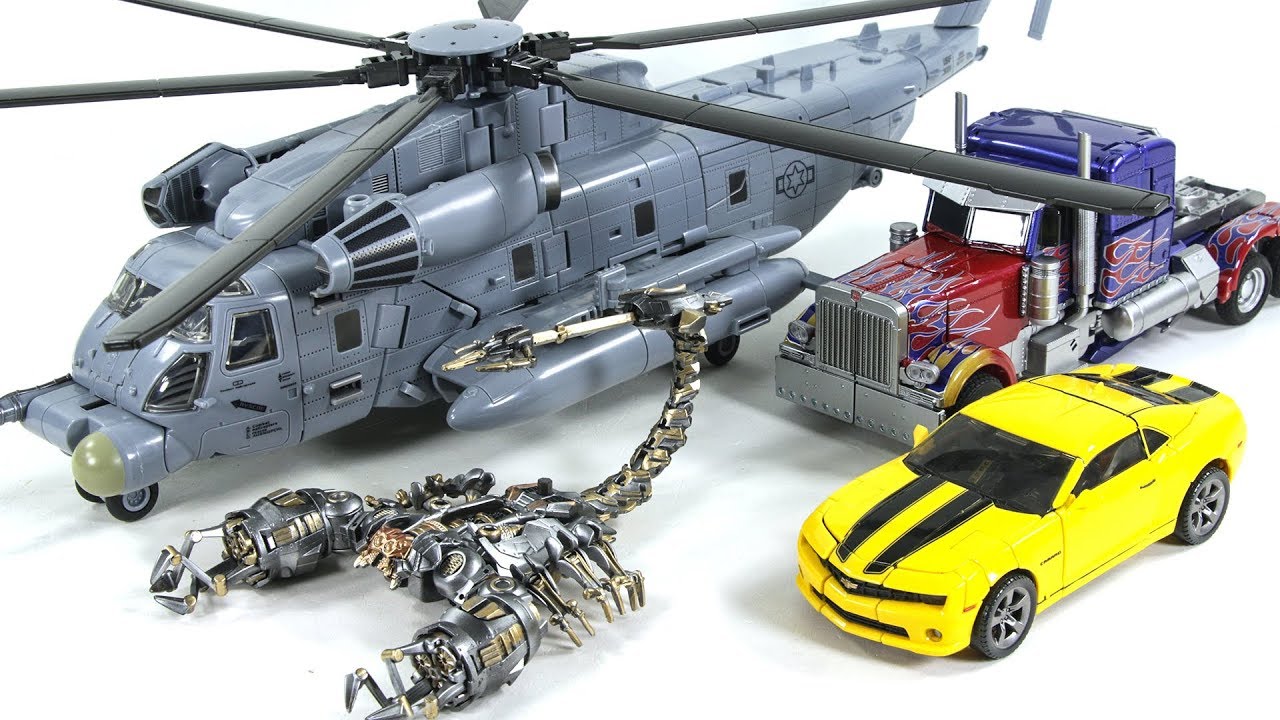 Transformers Movie 1 Oversized Blackout Scorponok Optimus Prime Bumblebee Vehicle Car Robot Toys