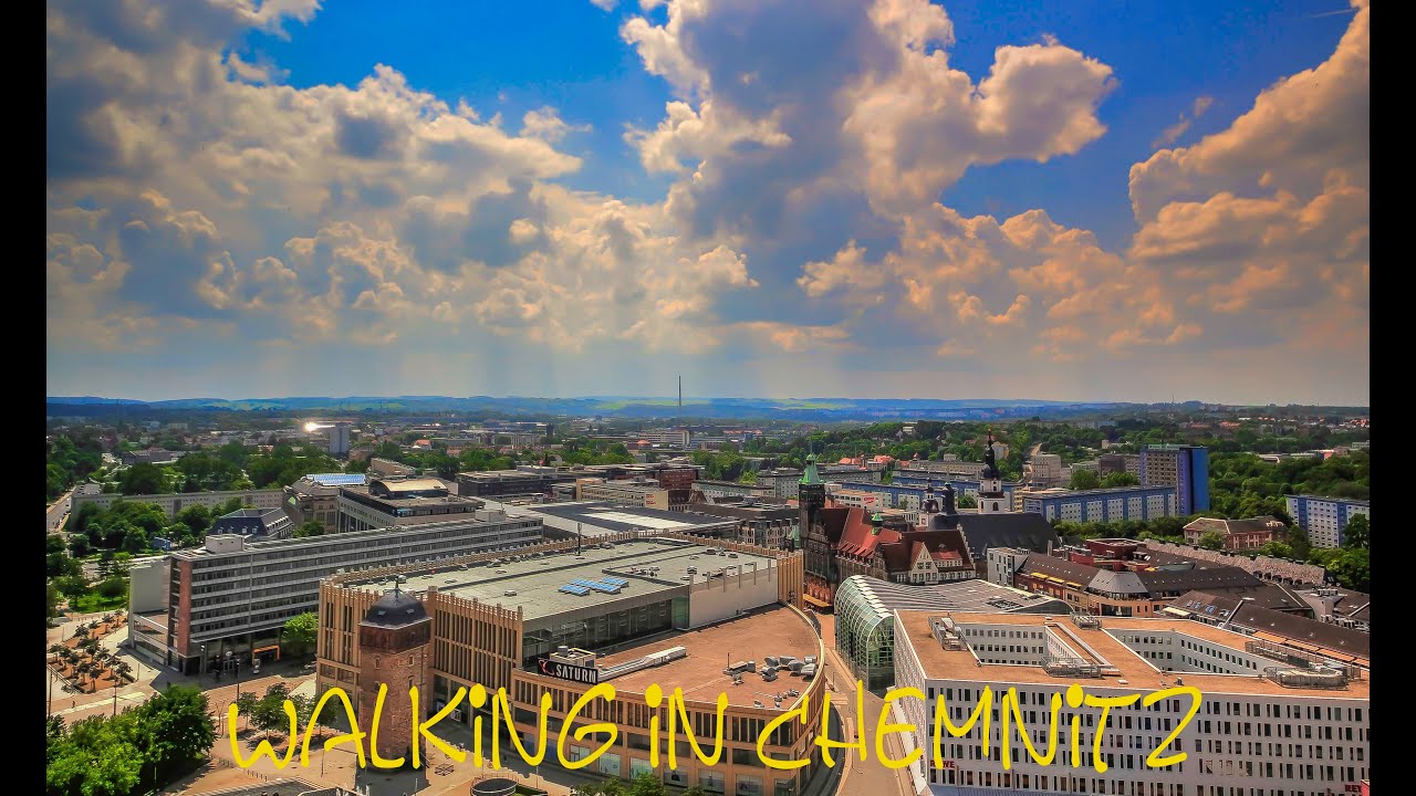 Walking in Chemnitz (Radtour durch die Innenstadt)