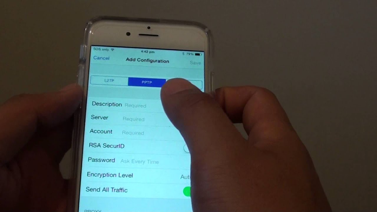 iPhone 6: как настроить новое VPN-подключение