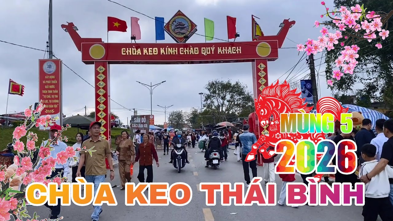 Chùa Keo Thái Bình Ngày Chính Hội Tháng Giêng Đầu Năm 2026 Hàng Nghìn Du Khách Du Xuân Xin Lộc